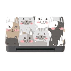 Cute Cats Seamless Pattern Memory Card Reader With Cf by pakminggu