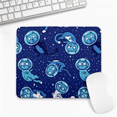 Cat Spacesuit Space Suit Astronauts Large Mousepad by pakminggu