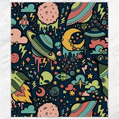 Alien Ocket Space Aesthetic Pattern Canvas 8  X 10  by pakminggu