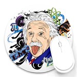 Albert Einstein Physicist Round Mousepad Front