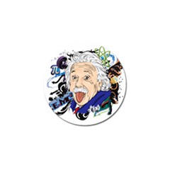 Albert Einstein Physicist Golf Ball Marker (4 Pack) by Cowasu