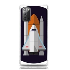 Rocket-space-universe-spaceship Samsung Galaxy Note 20 Tpu Uv Case by Cowasu