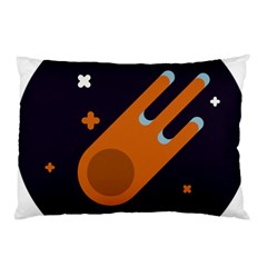 Meteor-meteorite-space-comet Pillow Case (two Sides) by Cowasu