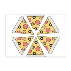 Pizza-slice-food-italian Sticker A4 (100 Pack) by Sarkoni