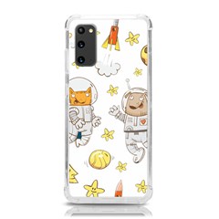 Astronaut-dog-cat-clip-art-kitten Samsung Galaxy S20 6 2 Inch Tpu Uv Case by Sarkoni