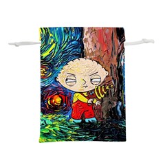 Cartoon Starry Night Vincent Van Gogh Lightweight Drawstring Pouch (s) by Sarkoni