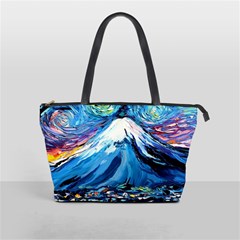 Mount Fuji Art Starry Night Van Gogh Classic Shoulder Handbag by Sarkoni