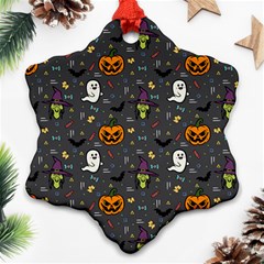 Halloween Pattern Bat Ornament (snowflake) by Bangk1t