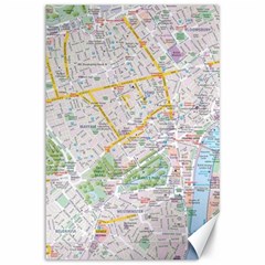 London City Map Canvas 12  X 18  by Bedest