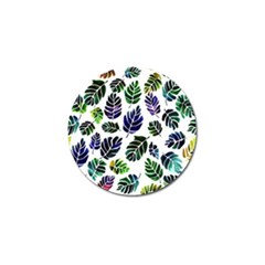 Leaves Watercolor Ornamental Decorative Design Golf Ball Marker by Ravend