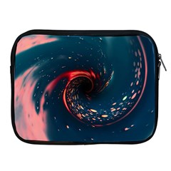 Fluid Swirl Spiral Twist Liquid Abstract Pattern Apple Ipad 2/3/4 Zipper Cases by Ravend