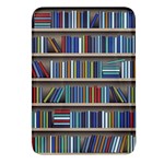 Bookshelf Rectangular Glass Fridge Magnet (4 pack) Front