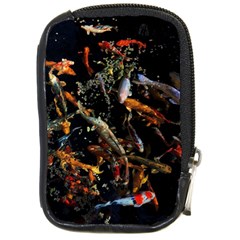 Shoal Of Koi Fish Water Underwater Compact Camera Leather Case by Ndabl3x