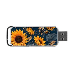 Flower Pattern Spring Portable Usb Flash (two Sides) by Bedest