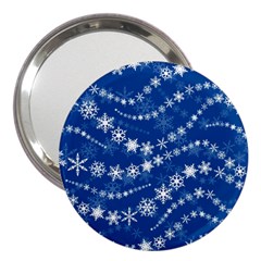 Snowflakes Winter Background 3  Handbag Mirrors by Proyonanggan