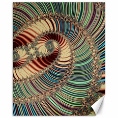 Fractal Strange Unknown Abstract Canvas 11  X 14  by Proyonanggan