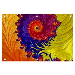 Fractal Spiral Bright Colors Banner And Sign 6  X 4  by Proyonanggan