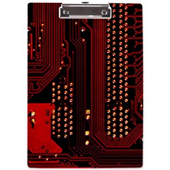 Technology Computer Circuit A4 Acrylic Clipboard by Sarkoni