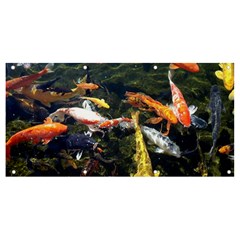 Koi Pond 3d Fish Banner And Sign 8  X 4  by Grandong