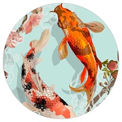 Koi Fish Round Trivet by Grandong