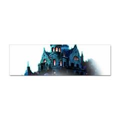 Blue Castle Halloween Horror Haunted House Sticker (bumper) by Sarkoni