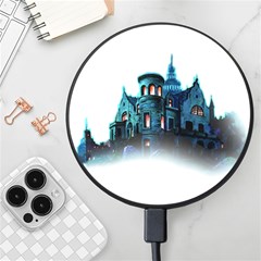 Blue Castle Halloween Horror Haunted House Wireless Fast Charger(black) by Sarkoni