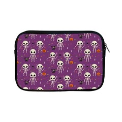 Skull Halloween Pattern Apple Ipad Mini Zipper Cases by Ndabl3x