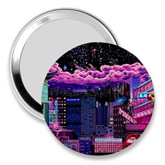 Retro City Pixel 3  Handbag Mirrors by Sarkoni