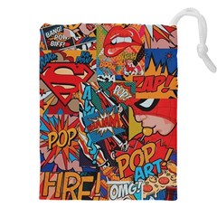 Comic Cartoon Pattern Drawstring Pouch (5xl) by pakminggu