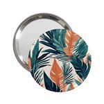 Colorful Tropical Leaf 2.25  Handbag Mirrors Front