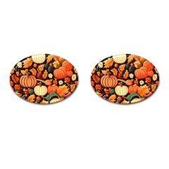 Thanksgiving Pattern Cufflinks (oval) by Valentinaart