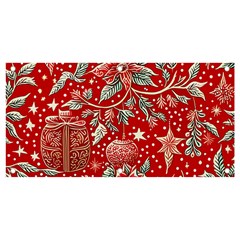 Christmas Pattern Banner And Sign 4  X 2  by Valentinaart