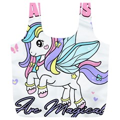 Waitress T- Shirt Awesome Unicorn Waitresses Are Magical For A Waiting Staff T- Shirt Full Print Recycle Bag (xl) by ZUXUMI