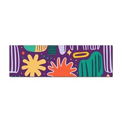 Colorful Shapes On A Purple Background Sticker (bumper) by LalyLauraFLM