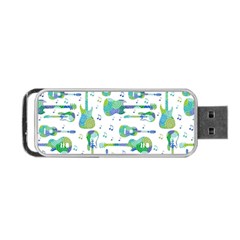 Guitars Music Notes Seamless Pattern Portable Usb Flash (two Sides) by Pakjumat