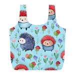 Hedgehogs Animal Full Print Recycle Bag (L) Front