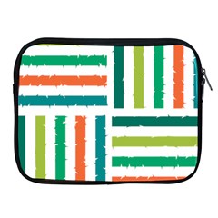 Striped Colorful Pattern Graphic Apple Ipad 2/3/4 Zipper Cases by Pakjumat