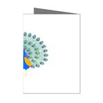 Peacock T-shirtwhite Look Calm Peacock 28 T-shirt (1) Mini Greeting Cards (Pkg of 8) Left