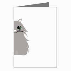 Persian Cat T-shirtwhite Look Calm Persian Cat 09 T-shirt (1) Greeting Card by EnriqueJohnson