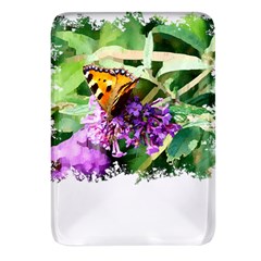 Butterfly T- Shirt Butterfly & Buddleia T- Shirt Rectangular Glass Fridge Magnet (4 Pack) by JamesGoode