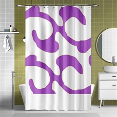 Abstract Pattern Purple Swirl T- Shirt Abstract Pattern Purple Swirl T- Shirt Shower Curtain 48  X 72  (small)  by EnriqueJohnson