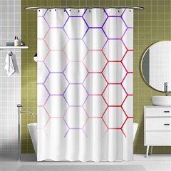 Abstract T- Shirt Honeycomb Pattern 7 Shower Curtain 48  X 72  (small)  by EnriqueJohnson