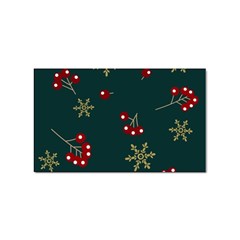 Christmas Festive Season Background Sticker Rectangular (10 Pack) by uniart180623