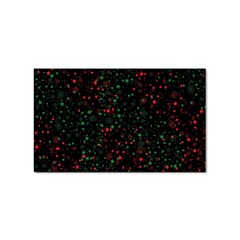 Confetti Star Dot Christmas Sticker Rectangular (10 Pack) by uniart180623