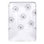 Black And White Pattern T- Shirt Black And White Pattern 11 Rectangular Glass Fridge Magnet (4 pack) Front