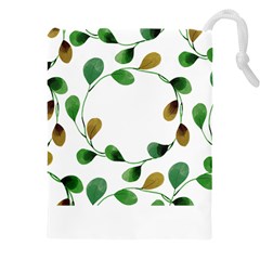 Boho Leaf Pattern T- Shirt Boho Leaf Pattern T- Shirt Drawstring Pouch (4xl) by EnriqueJohnson