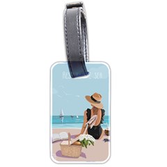 Rest By The Sea Luggage Tag (two Sides) by SychEva