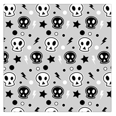 Skull-pattern- Square Satin Scarf (36  X 36 ) by Ket1n9