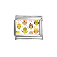 Cute Owls Pattern Italian Charm (9mm) by Ket1n9