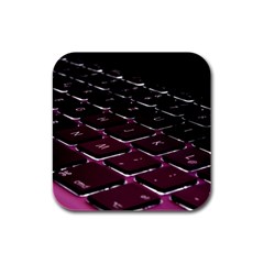 Computer Keyboard Rubber Square Coaster (4 Pack) by Ket1n9